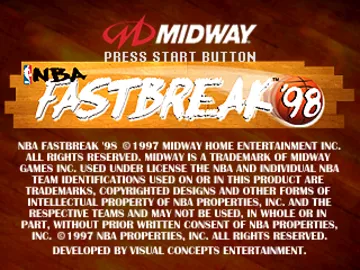 NBA Fastbreak 98 (US) screen shot title